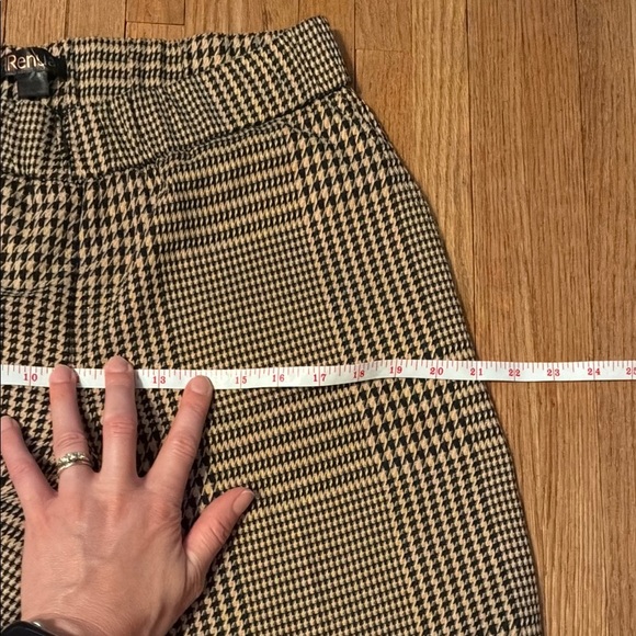 Renuar Beige and Black Checkered Wide Leg Pants - Picture 10 of 14